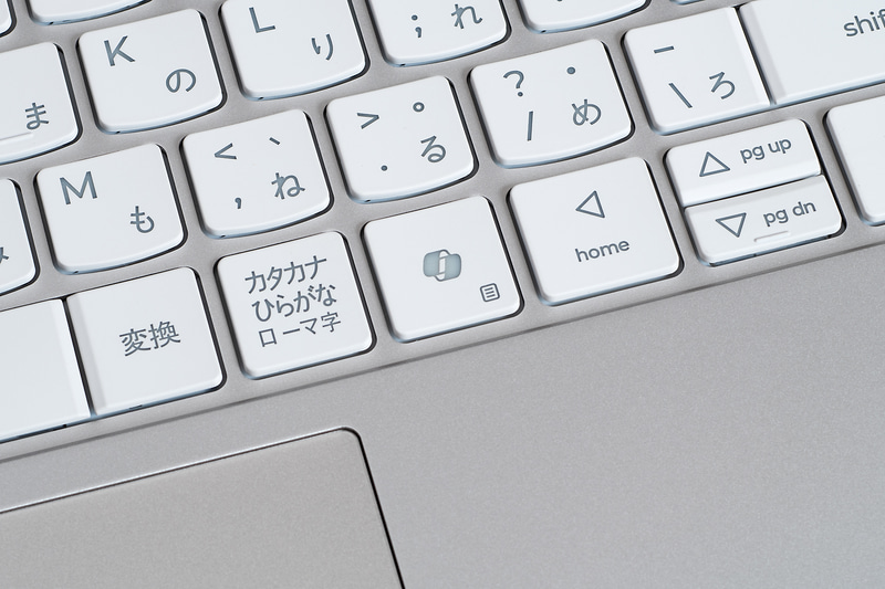 LED機能を備えているキーボード。簡単にオン/オフできる