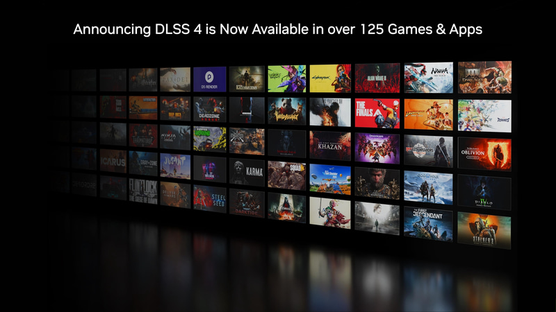 DLSS 4対応タイトルは125以上に