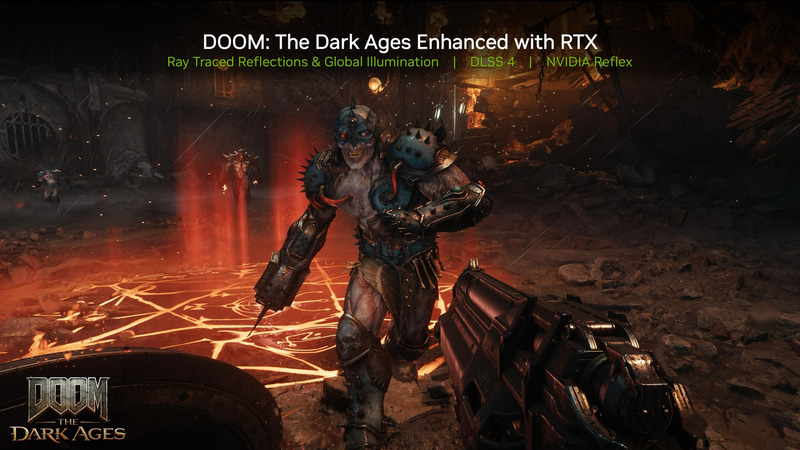 新作シューター「DOOM:The Dark Ages」もDLSS 4をサポート