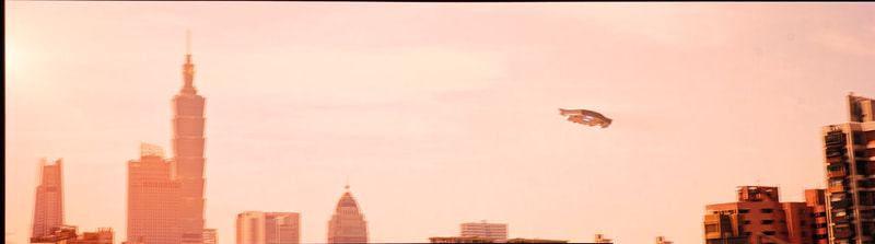 Constellationが台北に着陸するCG(もちろんホンモノの台湾本社は離陸も着陸もしない、念のため)