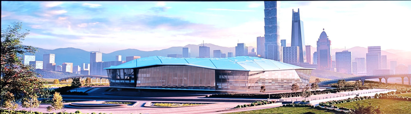 Constellationが台北に着陸するCG(もちろんホンモノの台湾本社は離陸も着陸もしない、念のため)