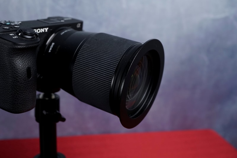 レンズにステップアップリングをつけたところ