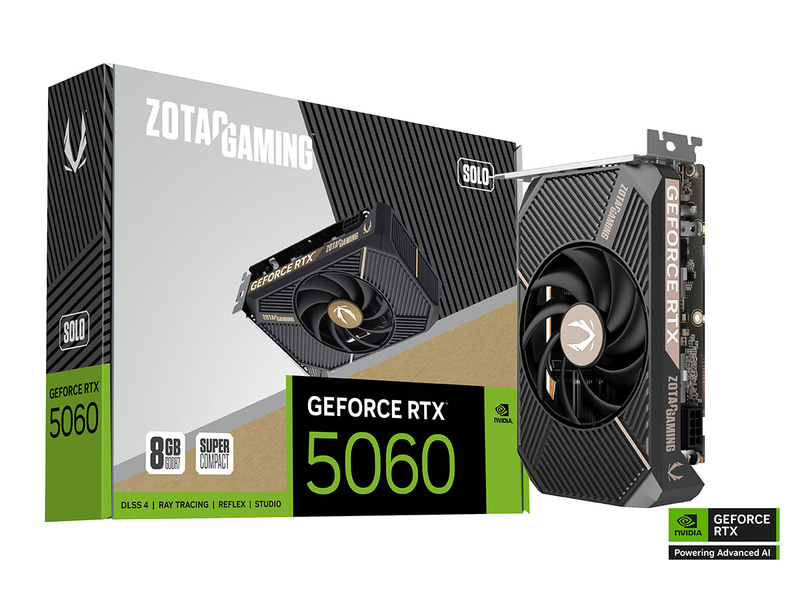 ZOTAC GAMING GeForce RTX 5060 SOLO、実売価格5万5,800円前後