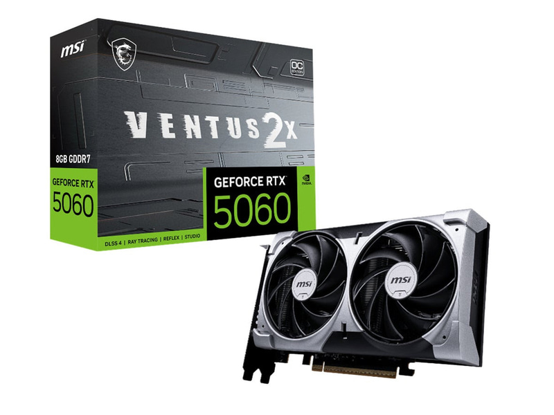 MSI GeForce RTX 5060 8G VENTUS 2X OC、実売価格5万8,800円前後