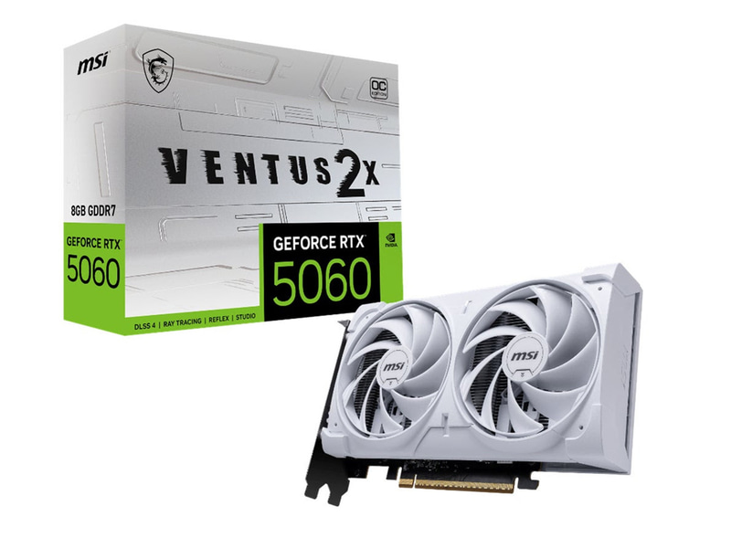 MSI GeForce RTX 5060 8G VENTUS 2X OC WHITE、価格未定