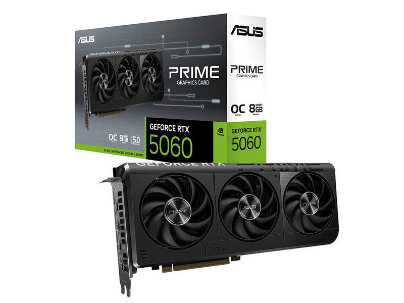 ASUS Prime GeForce RTX 5060 8GB GDDR7 OC Edition、実売価格6万3,980円前後