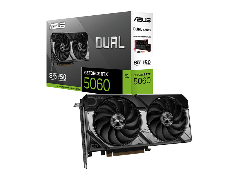 ASUS Dual GeForce RTX 5060 8GB GDDR7 OC Edition、実売価格5万9,980円前後