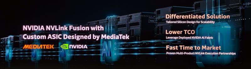 NVLink Fusionをサポート