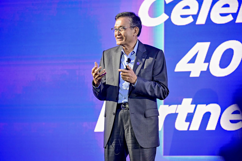 Intel台湾の40周年を祝うイベントでスピーチするIntel CEO リップ・ブー・タン氏(写真提供:Intel)