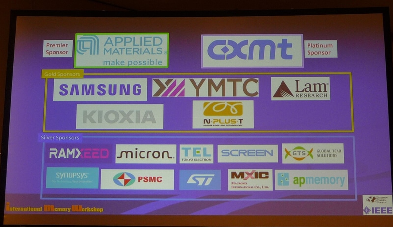 IMW 2025のスポンサー(協賛企業)一覧。前回の16社から、今回は17社に増えた。開会挨拶のスライドから