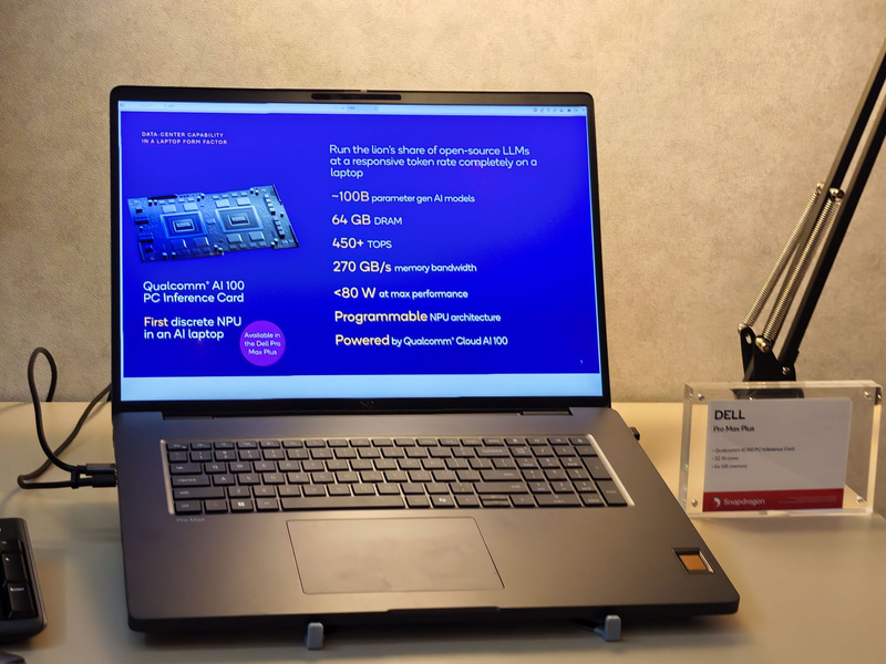 Qualcommが展示したDellの「Dell Pro Max Plus」
