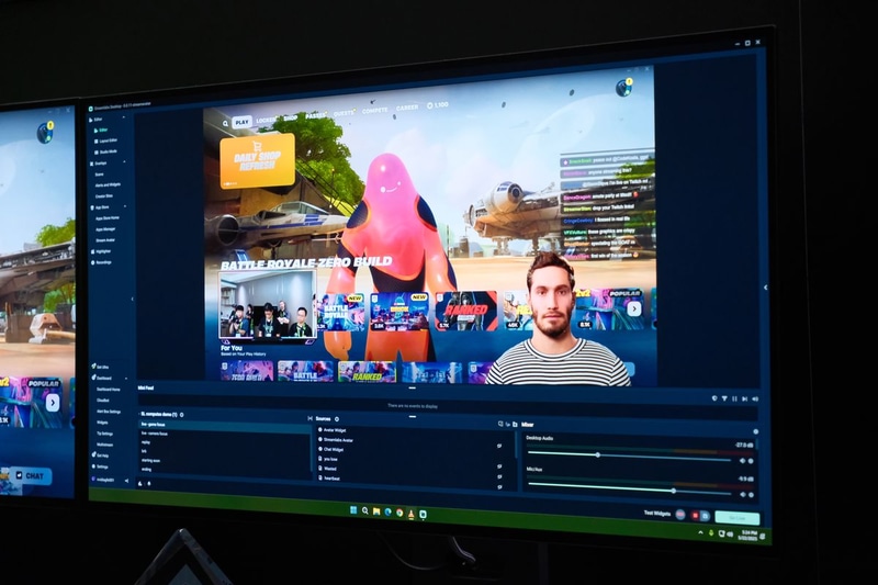 Streamlabsが開発中のAI機能。ゲーム内の出来事やユーザーによる呼びかけなどに応じて、右下のキャラクターがリアクションする