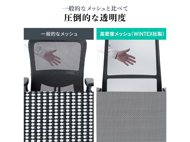 通常メッシュとの比較