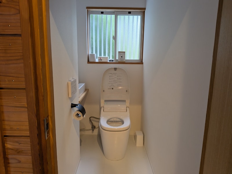 お手洗いも清潔