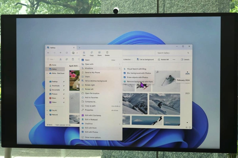 エクスプローラーにおけるAI actionsの実装