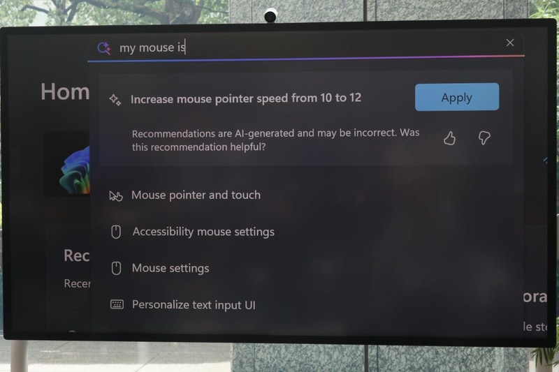 Setting Agentにより、自然言語でPCの設定変更が可能に