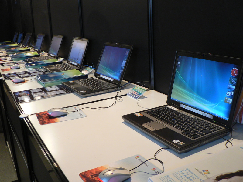 AKIBAXではWindows Vista搭載PCが先行展示された