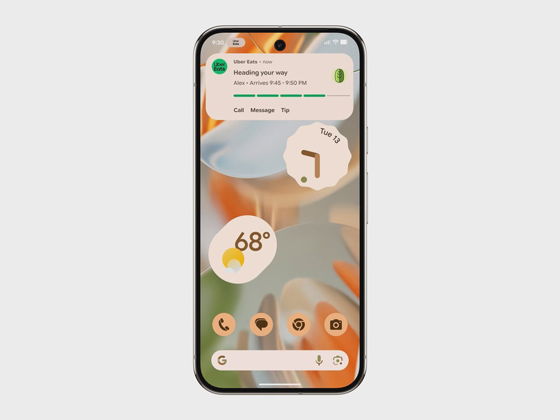 配車や配達の状況を通知から確認できるように