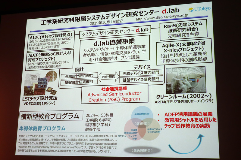 東京大学の半導体教育での取り組み