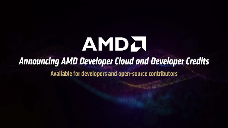 AMD Developer Cloudの提供も開始される