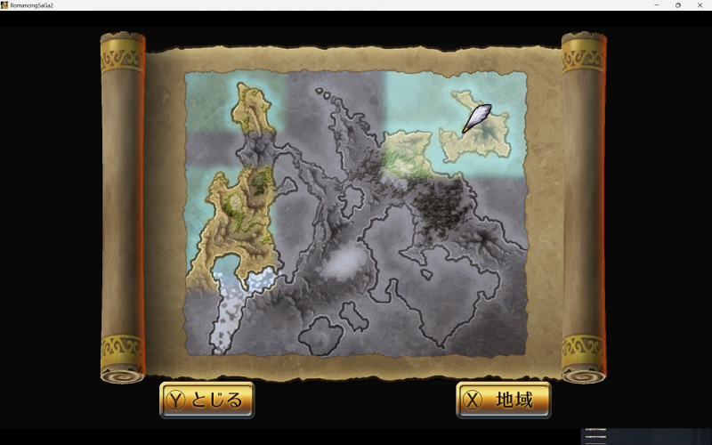 しかもここにきて全体マップを見れることが判明。いちいち大移動してたわ