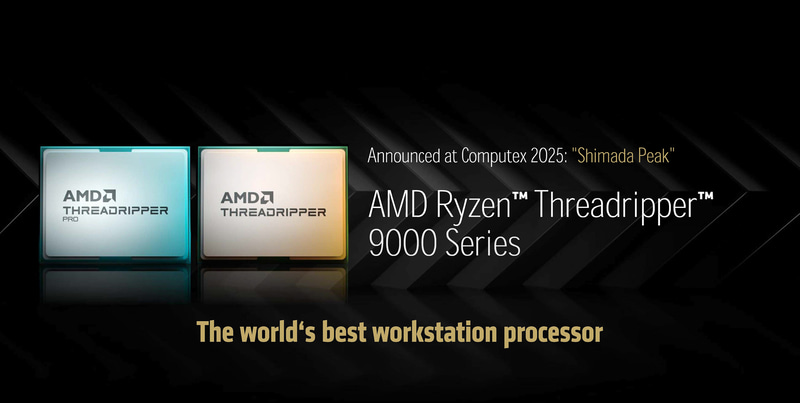 開発コードネーム「Shimada Peak」ことRyzen Threadripper 9000シリーズ