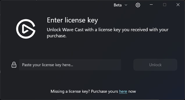 最初にインストールするPCにライセンスキーを入力する