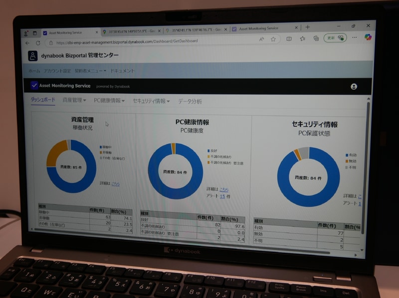 PCの「健康」状況も確認でき、故障予兆も可能になる