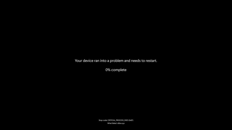 予期せぬ再起動が発生した際の新たなUI