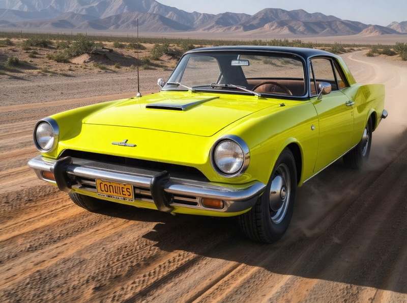 変換後(“Car changed to yellow”)