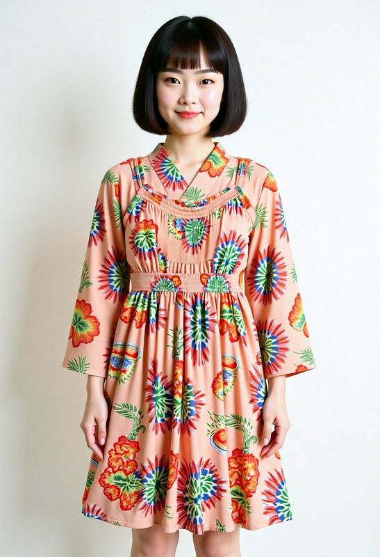 Kontext dev、LoRAなしで“this clothes wearing a Japanese woman”