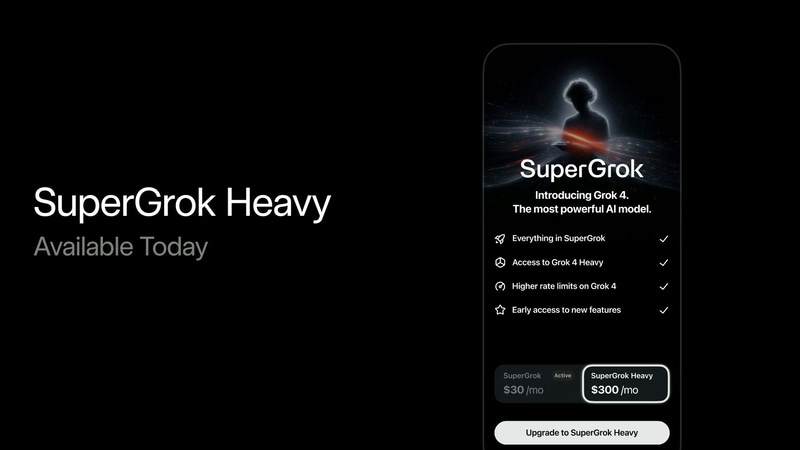 Grok 4 HeavyはSuperGrok Heavyで利用できる