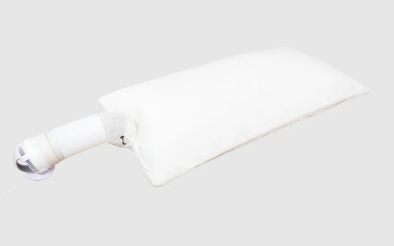 サーキュレーターで送風する「雲のねいろマット ふわ」