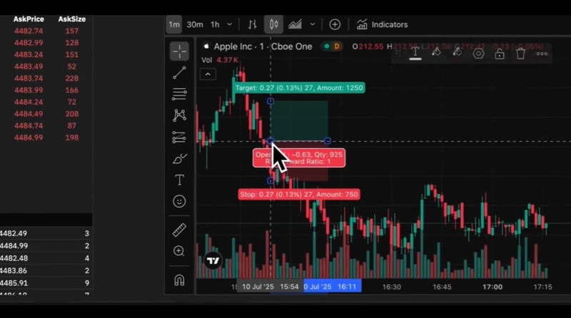 Kimi K2が生成した仮想株価トレーディングページ