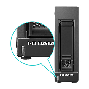 前面ボタンを押すと簡単かつ安全にカートリッジを取り出せる