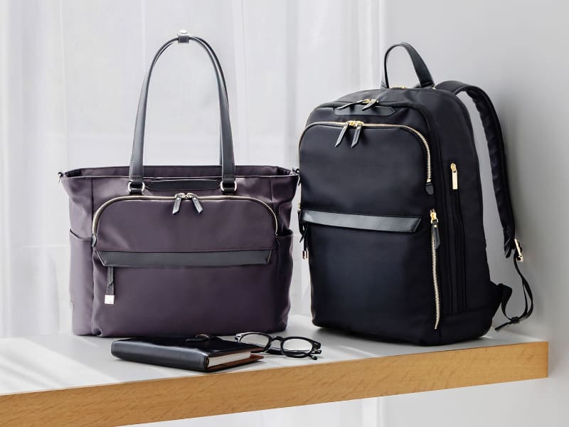 ラプリム トートバッグ(左)とリュック(右)