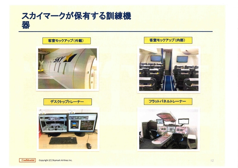 スカイマークが保有する訓練機