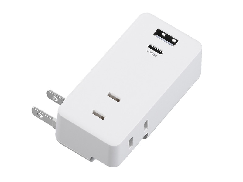 極小USBタップ2個口PD30W