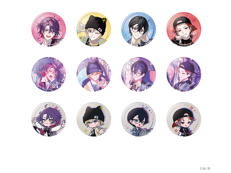 ランダム箔押し缶バッジ