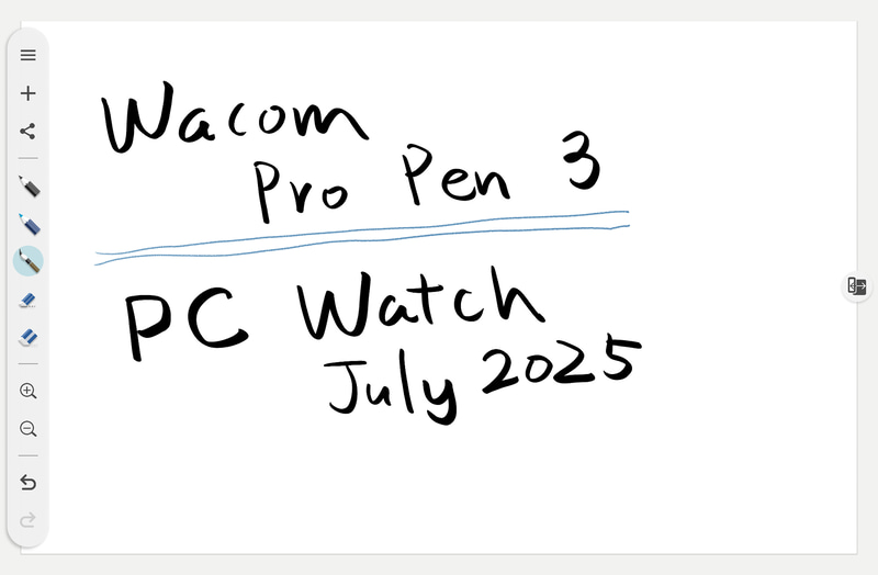 Wacom Canvasのメニューは左右にどちらにも置ける