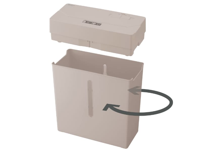 ダストボックスはどちらの向きでも使える