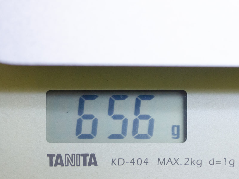重量は実測で656g