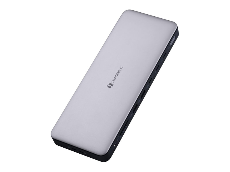 <a href="https://www.elecom.co.jp/products/DST-W13.html" class="n" target="_blank">製品ページのURL</a><br>価格: 3万7,000円前後●Thunderbolt 4(アップストリーム、40Gbps、最大入力150W、最大出力96W)●Thunderbolt 4ダウンストリーム(40Gbps、最大15W、最大8K/30Hz)×1●USB 3.2 Gen 2 Type-C(10Gbps、最大30W)×1●USB 3.2 Gen 2 Type-A(10Gbps)×2、USB 3.2 Gen 1 Type-Aポート(5Gbps)×2●DisplayPort(最大8K/30Hz)×2●HDMI(最大8K/30Hz)●2.5Gigabit Ethernet●SDカードスロット(最大2TB)※●microSDカードスロット(最大2TB)※●オーディオ出力●サイズ: 約225×85×22mm●重量: 非公表 <span class="fnt-75">※最大転送速度は非公表</span>