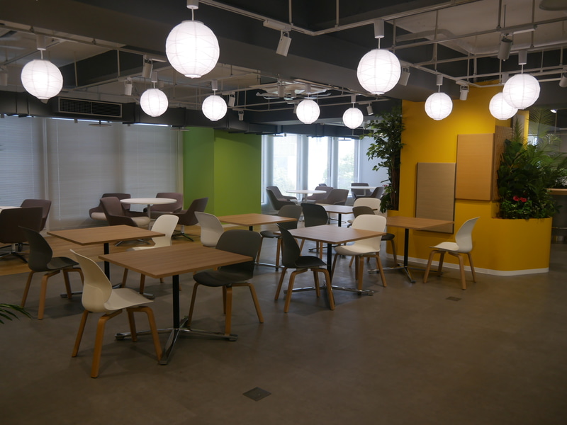 休憩エリアの様子。ここでランチを取ることもできる