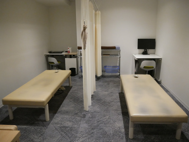 社員がマッサージを受けられるエリア。予約制だが低料金で利用できるため人気が高い