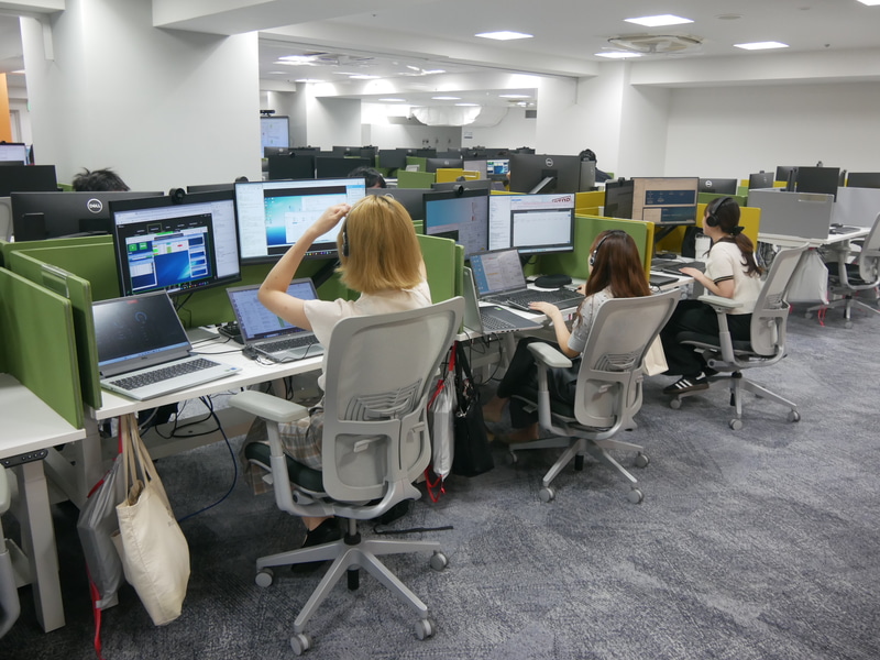 こちらは個人向けPCのテクニカルサポートを行なうエリア