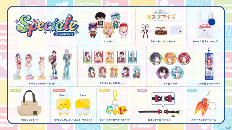 展開されるグッズ