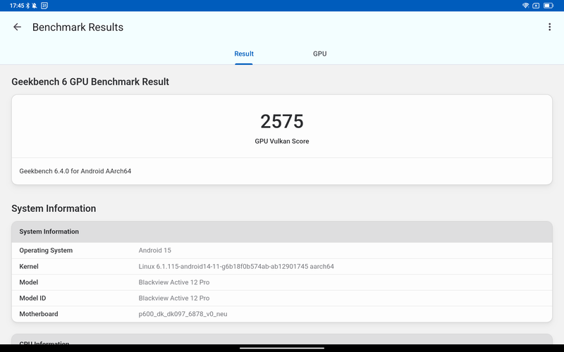 Geekbench 6のGPUベンチマーク