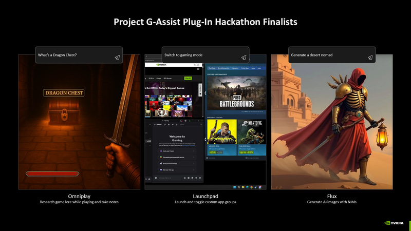 Project G-Assist Plug-Inハッカソンのファイナリスト発表