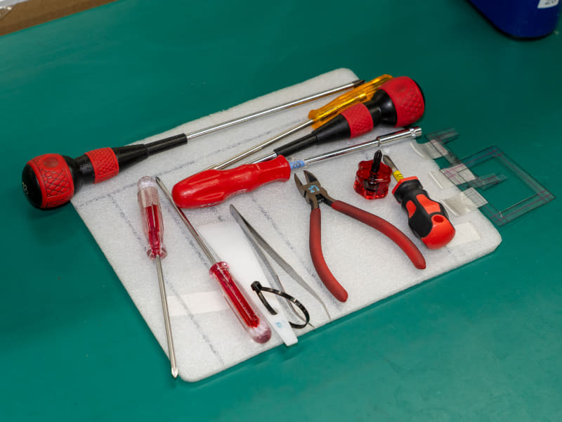 用意された工具類